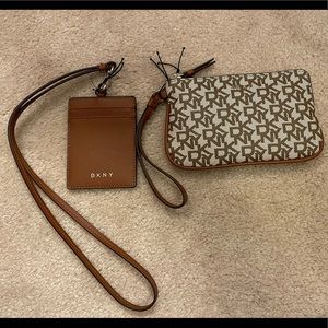 DKNY wallet and card holder